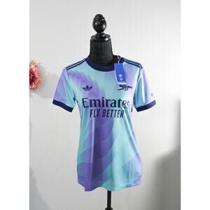 NWT Adidas Arsenal 2025/26 Women's Away Jersey Gradient Purple Teal Size Small